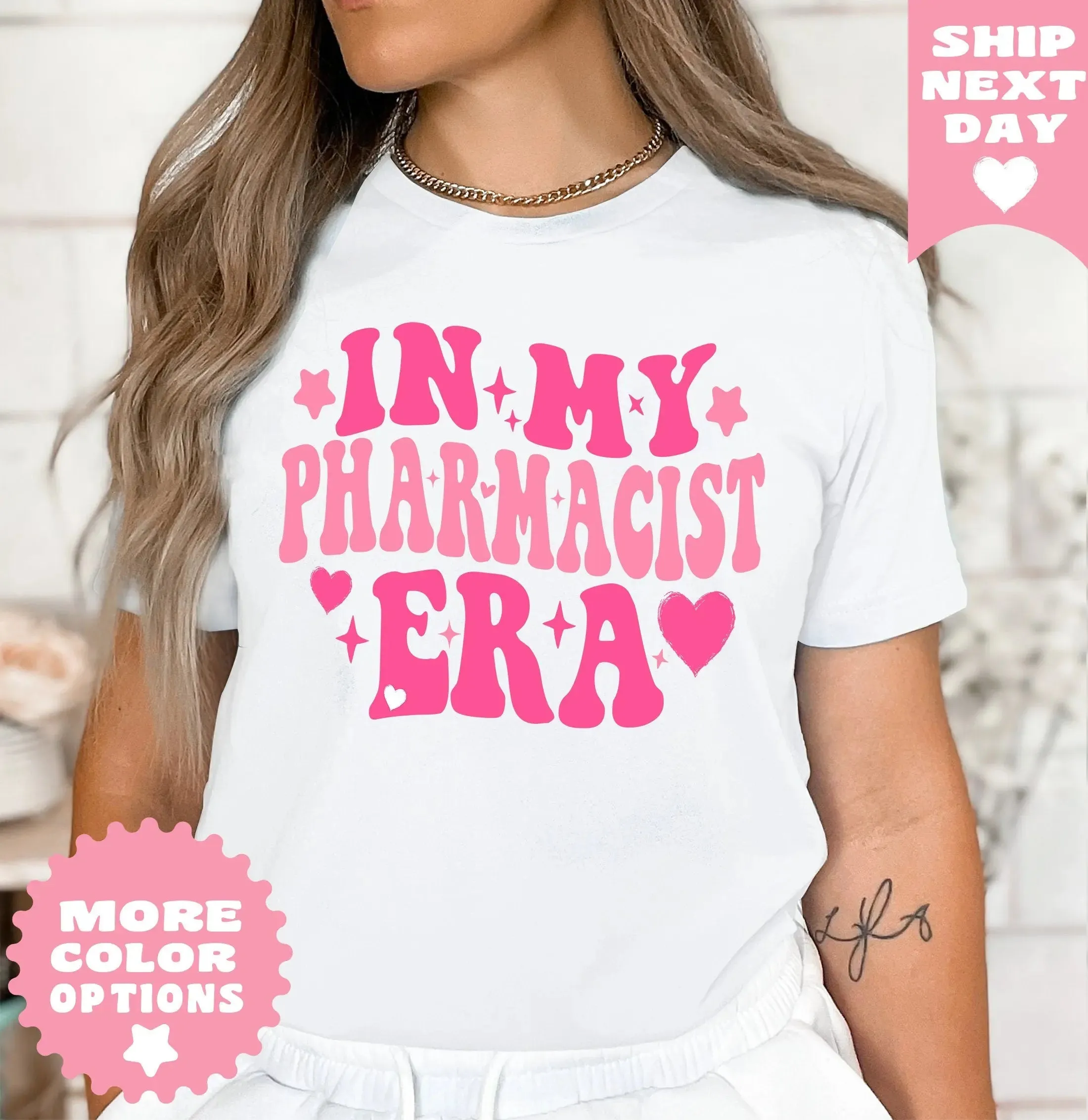 In My Pharmacist Era Best Pharmacist Appreciation T-Shirt, Pharmacist Shirt for Women ,Pharmacy Student Gift, Funny Pharmacist Gift for Her